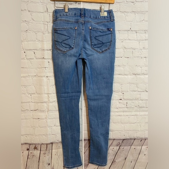 Seven7 Jeans Womens Size 4 Distressed Medium Wash Mid Rise Denim - Picture 4 of 7